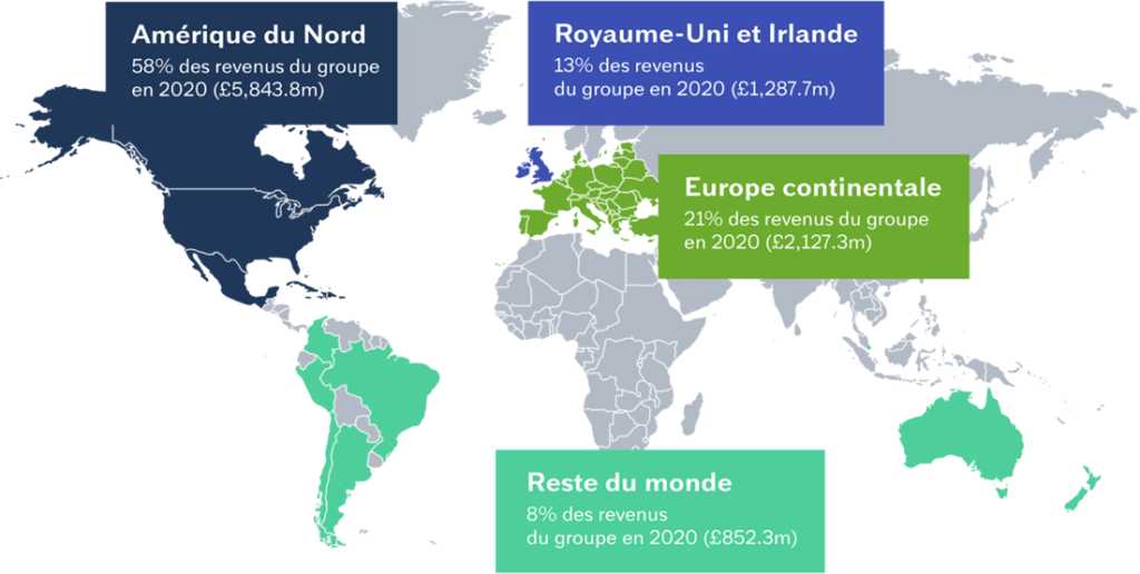 Carte du monde Bunzl